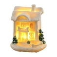 thumbnail image 2 of Christmas Village Houses Decorations, Light Up Resin Xmas Cabin Decor, Farmhouse Winter Village Collectible Buildings Figurines with Lights for Holiday Xmas Decor, 2 of 8