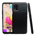 thumbnail image 1 of Funda de Silicon Uso Rudo Atti Rugged Carbon LG K52/K62/Q52 Negro 1pz Mas Mica 9D, 1 of 8