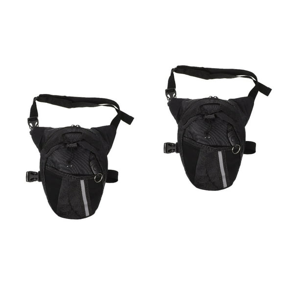 2 Pc Motorcycle Belt Bag Waist Pouch for Camping Storage Bags Waterproof Phone Sports Outdoor Travel
