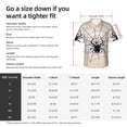 thumbnail image 6 of Lsque Spiders On The Web 1 pattern Hawaiian Shirt for Men, Unisex Summer Beach Casual Short Sleeve Button Down Shirts-Small, 6 of 9
