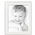thumbnail image 2 of ArtToFrames 17" x 22" Majestic White Picture Frame, 17x22 inch Silver Wood Poster Frame (WOM-5198),  Pack, 2 of 7
