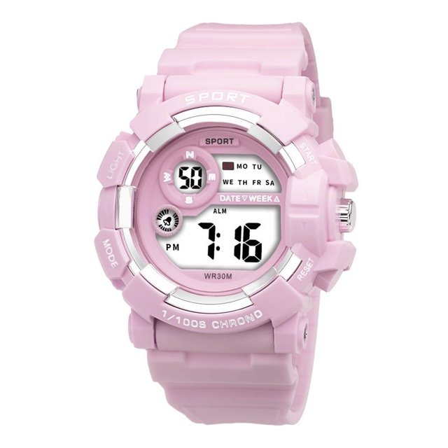 Reloj de estudiante, sencillo, resistente al agua, despertador, cronógrafo, luminoso, deportivo, reloj electrónico coreano, reloj electrónico de moda