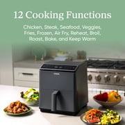 COSORI by Etekcity Dual Blaze 6.8qt Ceramic Coating Smart Air Fryer - Dark Gray