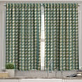thumbnail image 2 of Ambesonne Retro Valance & Curtain, Abstract Wavy Line Art, 55"x45", Multicolor, 2 of 6