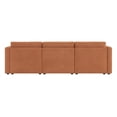 thumbnail image 5 of CHITA Oversized Modular Sectional Sofa Set Extra Large Convertible Fabric Couch with Reversible Chaise for Adults,Terracotta, 112 inch Width, 5 of 10