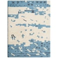 thumbnail image 3 of Rugsotic Carpets Hand Tufted Wool Eco-Friendly Area Rugs - 8'x11', Rectangle, Beige Blue, Modern Contemporary Design, High Pile Handmade Anti Skid Rugs for Living Room, Bed Room (K00702), 3 of 6