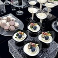 thumbnail image 2 of 6 Pcs Textured Clear PS Cube Risers, Hollow Display Stands for Buffet Decor, 3-8 in, 2 of 7