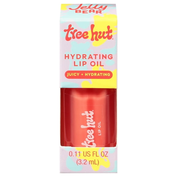 Tree Hut Jelly Bear Hydrating Lip Oil – Sheer Tint with High Shine – 0.16 fl oz