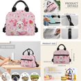 thumbnail image 5 of Yuyamidu Axoltol Backpack and Lunchbox for Girls 4th Grade/5th Grade Large Capacity School Bag for Kids 8-10 with Lunch Bag Pencil Box Pink Strawberry Book Bag Set with Lunch Tote, 3 in 1, 5 of 7