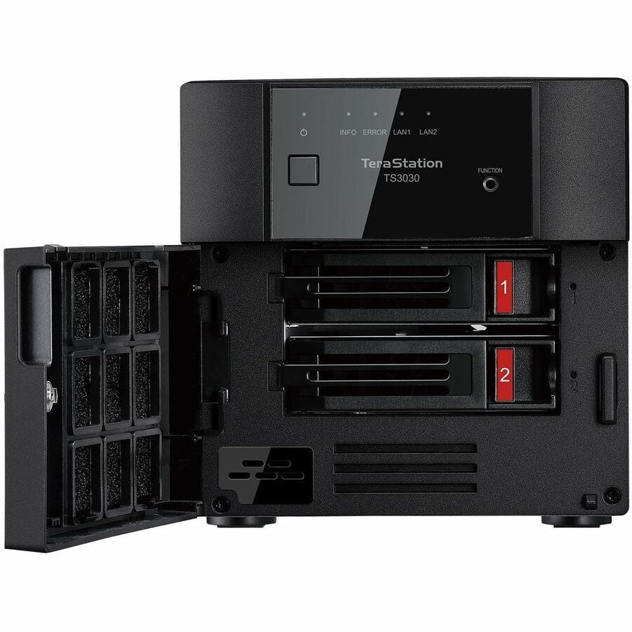 BUFFALO TeraStation 3230DN 2-Bay Secure SMB Desktop NAS 4TB (2x2TB) with Hard Drives Included - 1 x Annapurna Labs Alpine AL524 Quad-core (4 Core) 2 GHz - 2 x HDD Supported - 2 x HDD Installed - 4 ...
