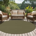 thumbnail image 5 of Olive Green 8ft Round Rug, Farmhouse Solid Green Color Modern Art Non-Skid Rubber Backing Large Area Rugs - Living Room Bedroom Home Office, Indoor Floor Mat Carpets Washable Rug, 5 of 9