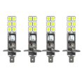 thumbnail image 1 of 4 Uds H1 6000k Super blanco 80w Kit de bombillas de faros LED luz antiniebla, 1 of 4