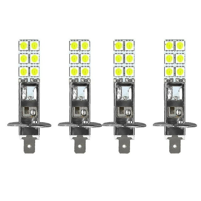 4 Uds H1 6000k Super blanco 80w Kit de bombillas de faros LED luz antiniebla