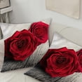 thumbnail image 6 of Kedshhgu Red Rose Throw Pillow Covers, Valentine's Day Pillow Cover for Couch Sofa, Flowers Decorative Square Pillow Cases, 17.72" × 17.72", 6 of 6