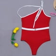 thumbnail image 4 of PENGXIANG Womens One Piece Swimsuits Chest Cut Out Asymmetric Monokinis Swimwear Tummy Control Bathing Suits, 4 of 8