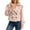 A70 Pink, variant on Women Crop Double Breasted Trench Coat Raglan Sleeve Work Office Cropped Jacket With Pockets Khaki M
