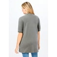 thumbnail image 2 of Woman Within Plus Size Elbow-Sleeve Polo Tunic, 2 of 6