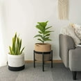 thumbnail image 3 of Sturdy Jute Rope Plant Basket Hand Woven Basket Indoor Planters Storage Organizer Basket Rustic Home Decor, 3 of 6