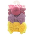 thumbnail image 1 of 3 Pcs Baby Girl Lovely Bowknot Elastic Headbands Holiday Party Hair Band Headwear Accessories, 1 of 11