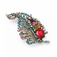 thumbnail image 2 of QQTDFG Vintage Style Multicolor Crystal Rhinestone Flower Leaf Brooch Pin Party Gift-default, 2 of 6