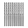 thumbnail image 1 of 10 tornillos tirafondo de estampación, izquierda y derecha, buen rendimiento de soldadura, acero inoxidable T316, fácil instalación, kit de balaustres para bricolaje., 1 of 14