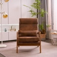 thumbnail image 3 of Triple Tree Mid-Century Bronzing Cloth Armchair, Brown, 3 of 9