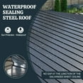 thumbnail image 6 of Upgraded 13x20 FT Heavy Duty Metal Carport with Enhanced Base, Extra Thick Galvanized Steel Frame, All-Weather Oversized Outdoor Car Shelter for Cars, Boats, and Tractors, 6 of 9
