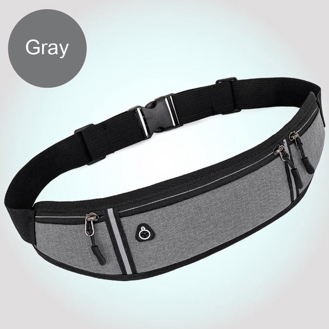 Mini riñonera deportiva para hombre y mujer, riñonera invisible para teléfono móvil (gris) Likrtyny Para Estrenar