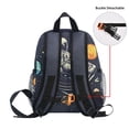 thumbnail image 5 of FORMRS School Backpack with Front Zippered Pocket 12" Elementary Student Travel Daypack, Black Record, 5 of 6