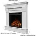 thumbnail image 3 of Real Flame Chateau 41" Corner Electric Fireplace in White, 3 of 5