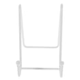 thumbnail image 2 of FENGGUIQU White Iron Book Display Stand Collector Plate Holder Simple Design Home Decor, 2 of 6