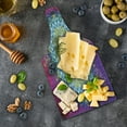 thumbnail image 5 of Mandala Cutting Board, Arrangement with Geometric Zigzag Shape and Blossoming Flowers Bohemian Oriental, Decorative Tempered Glass Cutting and Serving Board, in 3 Sizes, by Ambesonne, 5 of 5