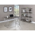 thumbnail image 6 of Grimma Writing Desk Rustic Grey Herringbone, 6 of 7