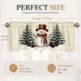 thumbnail image 4 of AshasdS Snowman Winter Window Valance Christmas Curtain Valance Holiday Seasonal Window Decor Home Decoration, 4 of 5