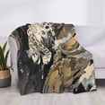 thumbnail image 4 of Throw Blanket for Couch Sofa and Bed, Graceful Snow Leopard Soft Plush Throw Blanket, Fuzzy Cuteness Comfy Warm Washable Flannel Blanket Throws for All Season, 4 of 8