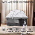 thumbnail image 6 of Baby Bassinet,3 in 1 Baby Bassinets Bedside Sleeper with Wheels and Mosquito Net,Bedside Bassinet for Baby with Comfy Mattress, Mattress&Breathable Mesh,Storage Basket, 6 of 8