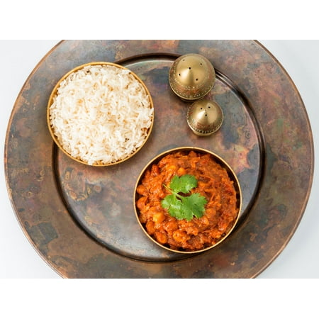 Takeout Kit "Indian Chickpea Tikka Masala (Chana Masala) & Basmati Rice" Meal Kit, Dinner for 4