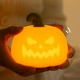 thumbnail image 4 of Halloween Pumpkin Night Light, Soft Silicone LED Night Lamp for Childs Bedroom Sleep, Indoor Decorative Pumpkin Light for Halloween Party, Safe Ambient Nightlight Gift, 4 of 6