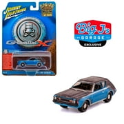 1971 AMC Gremlin X Blue With White Stripe 'Patina' Big J's Garage Exclusive Johnny Lightning