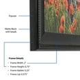 thumbnail image 3 of ArtToFrames 18x24 Inch Matte Black with Beads Picture Frame, This Black Wood Poster Frame is Great for Your Art or Photos, Comes with Styrene (4065), 3 of 8