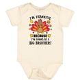 thumbnail image 3 of Inktastic Thanksgiving I'm Thankful Because I'm Gonna Be a Big Brother Boys Baby Bodysuit, 3 of 5