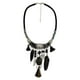thumbnail image 5 of Collar babero de declaración Yinane marrón 45 + 8cm, 5 of 5