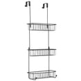 thumbnail image 7 of mDesign Metal Over Shower Door Caddy, Bathroom Storage Organizer - Black, 7 of 7
