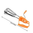 thumbnail image 3 of Noothes Egg Mixer，Egg Beater Hand Crank Beater Stainless Steel Hand Whisk Manual Mixer Kitchen Cooking Tool Hand Double Rotation, 3 of 3