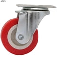 thumbnail image 2 of 4 ruedas giratorias de 2 pulgadas con tapa superior y capuchón de PVC para carrito de muebles, 2 of 8