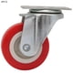 thumbnail image 1 of 4 ruedas giratorias de 2 pulgadas con tapa superior de PVC para carrito de muebles, 1 of 8