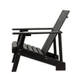 thumbnail image 4 of Irving Outdoor Patio Modern Acacia Wood Adirondack Chair, Black, 4 of 9