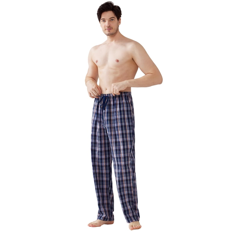 Onimisc Men's 100% Cotton Plaid Pajama Pants photo 5