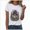 Halloween Shirt-7-White, variant on Women Multicolor Halloween Graphic Print Short Sleeve Crew Neck T-Shirt, Soft Loose Basic Casual Blouse Tops for Daily Autumn Wear and Holiday Party Dressing XXXL Blue