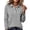 Gray, variant on Polo Shirts For Women Lapel Collar 3 Buttons Long Sleeve Tops Loose Fit Button Down Breathable Golf Shirts Casual Athletic Dry Fit T-Shirt